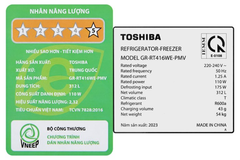 Tủ lạnh Toshiba Inverter 312 lít GR-RT416WE-PMV(58)-MM 312 lít
