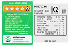 Tủ lạnh Hitachi R-HW540RV XK 540 lít