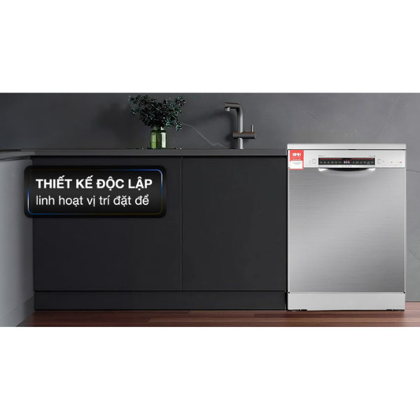 Máy rửa chén độc lập Bosch SMS4IVI01P Series 4 12 bộ Home connect