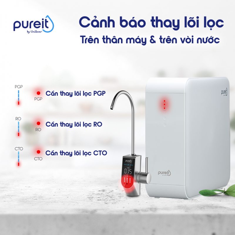 Máy lọc nước Pureit Delica UR5840 âm tủ bếp