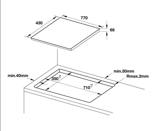 Thông số kỹ thuật của bếp từ Hafele HC-IF77A 536.61.555