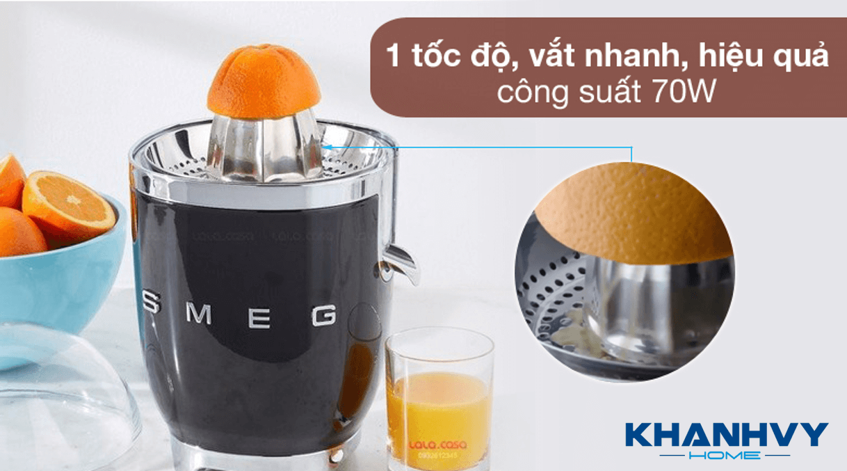Vòi máy được thiết kế để rót trực tiếp dung dịch nước ép cùng với thiết kế chống nhỏ giọt tiện lợi
