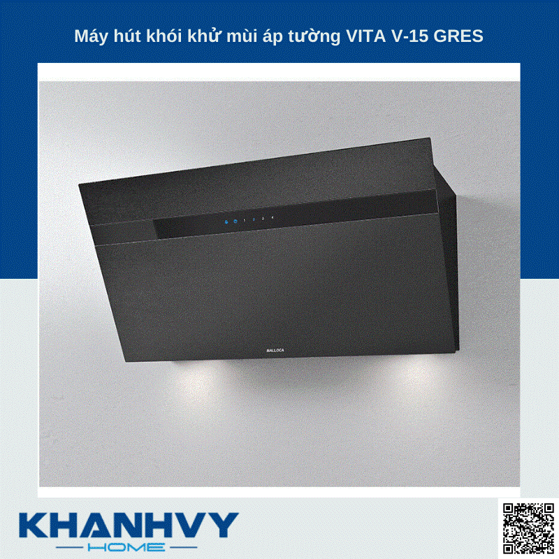 Sản phẩm máy hút khói khử mùi áp tường VITA V-15 GRES