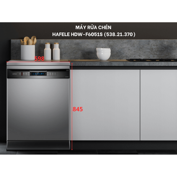Máy rửa chén Hafele HDW-F6051S 538.21.370