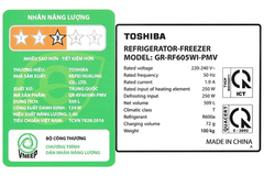 Tủ lạnh Toshiba GR-RF605WI-PMV(06)-MG 509L
