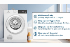 Máy sấy thông hơi Electrolux EDV904H3WC 9kg