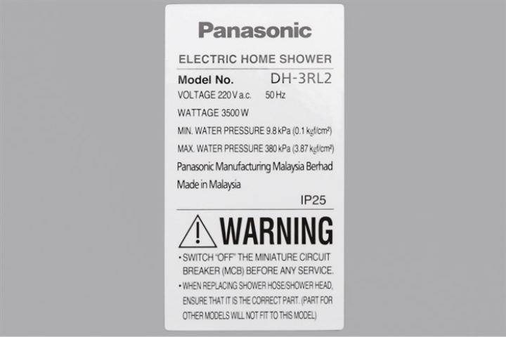 Máy nước nóng Panasonic DH-3RL2VH