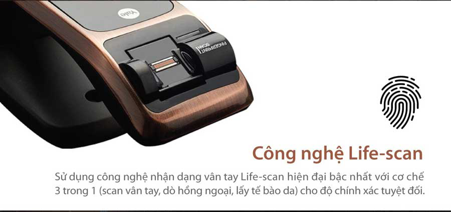 Công nghệ nhận dạng vân tay hiện đại bậc nhất Live-Scan có thể đọc được cả vân bị mờ hoặc lão hóa