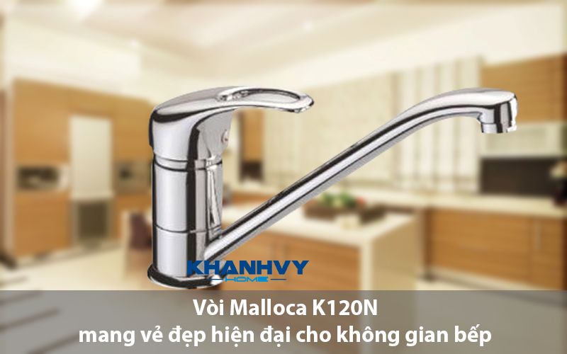 Vòi Malloca K120N mang vẻ đẹp hiện đại cho không gian bếp