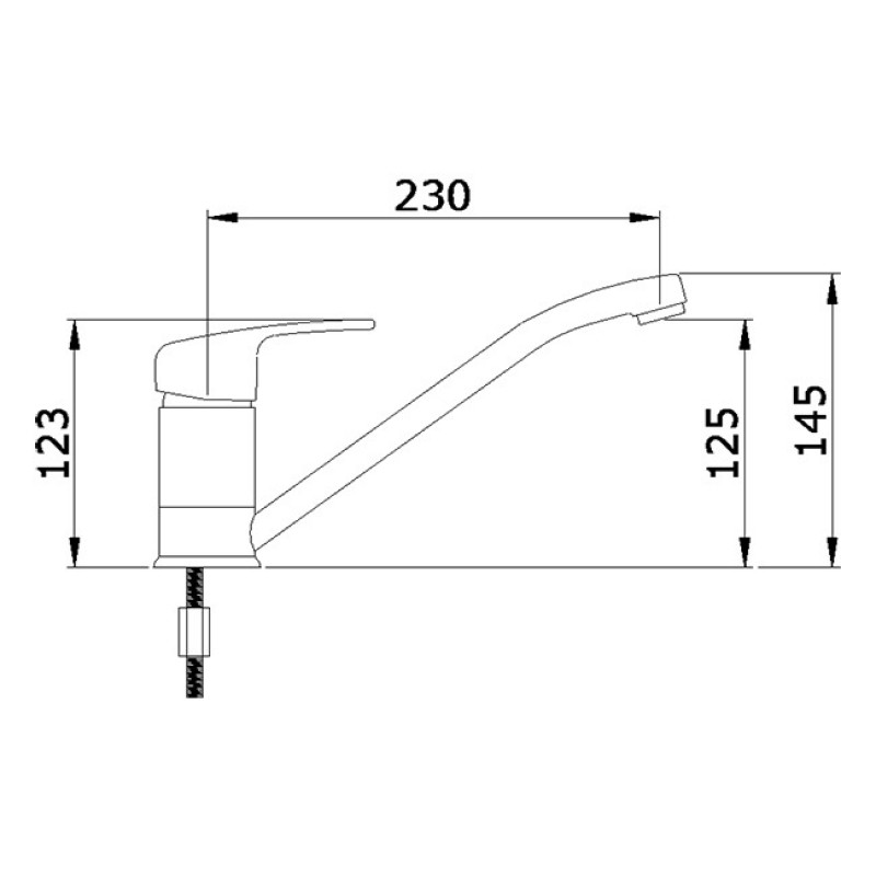Thông số kích thước vòi Malloca K120N