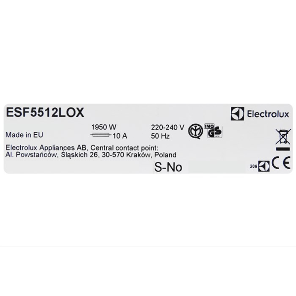 Máy rửa chén Electrolux ESF5512LOX 13 bộ