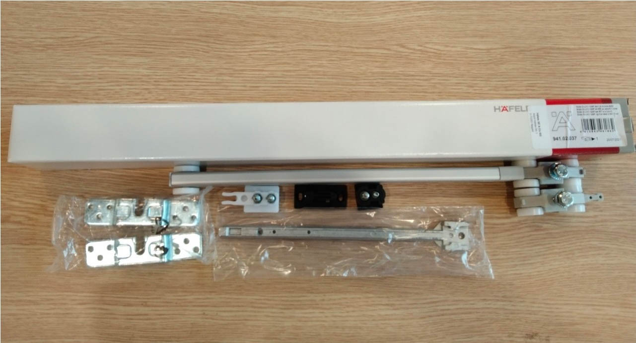 Giảm chấn và tự đóng một bên Hafele 941.02.037 mang đến sự tiện lợi và nhanh chóng trong việc đóng mở cửa