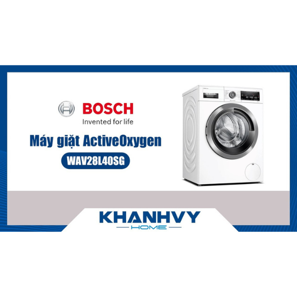 Máy giặt ActiveOxygen Bosch WAV28L40SG 9kg - Series 8