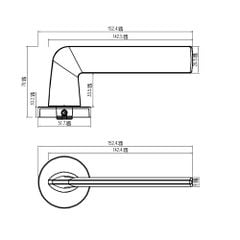 Bộ khóa tay nắm gạt DIY Hafele 499.63.600 Set A- Cửa chính
