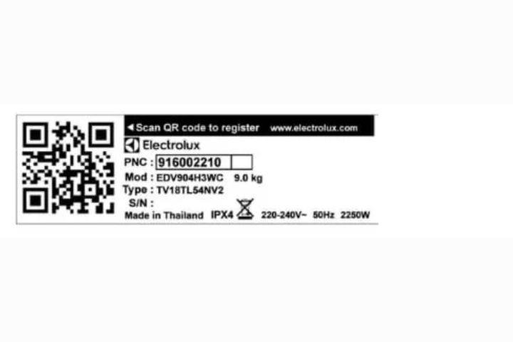Máy sấy thông hơi Electrolux EDV904H3WC 9kg