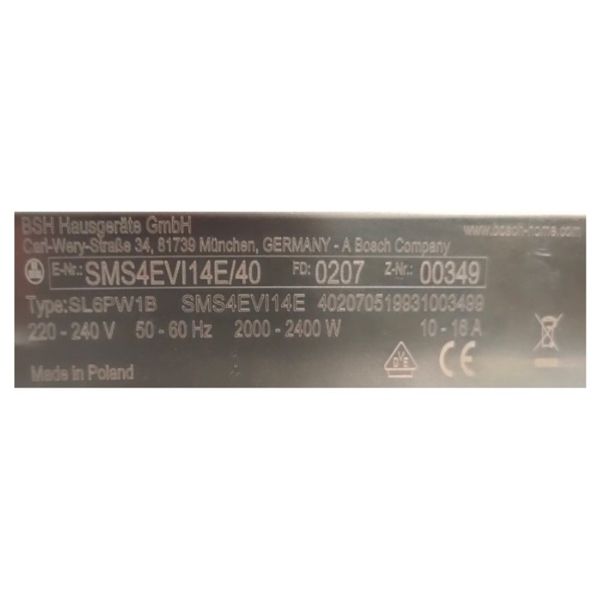 Máy rửa chén Bosch SMS4EVI14E - Serie 4 độc lập