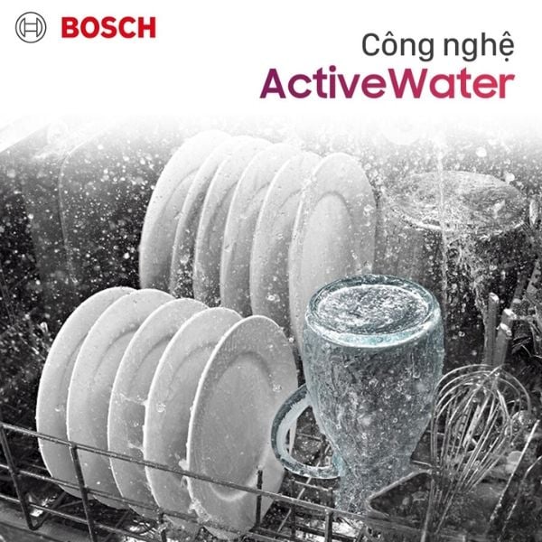 Máy rửa chén Bosch SMS4EVI14E - Serie 4 độc lập