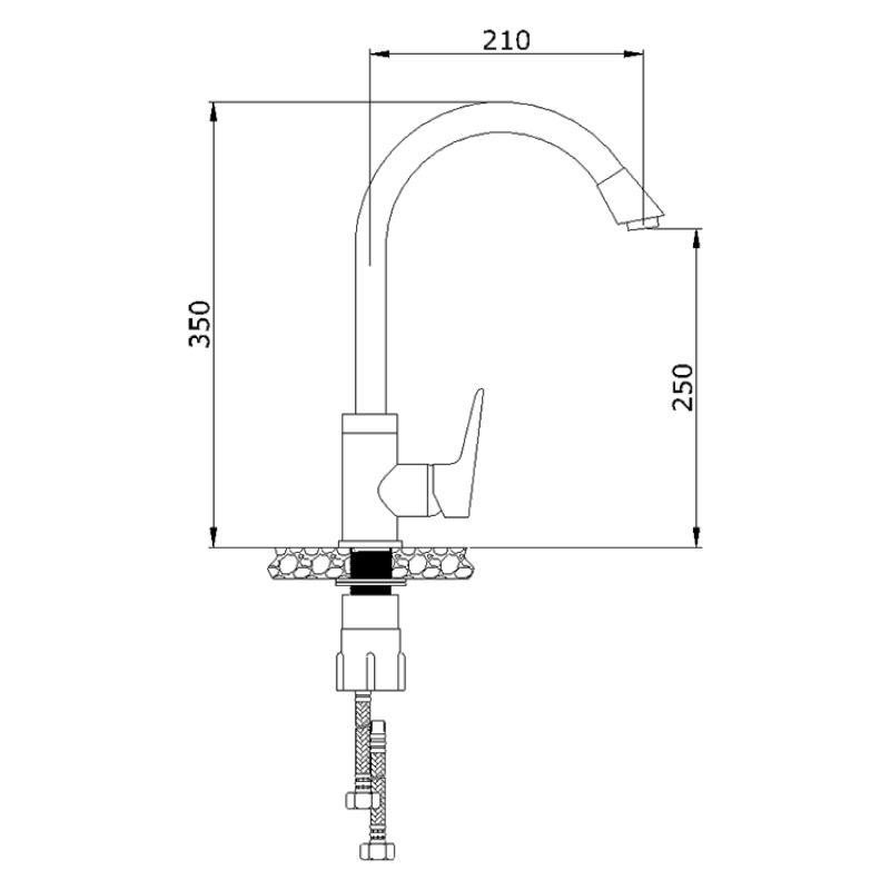 Thông số kích thước vòi Malloca K279N