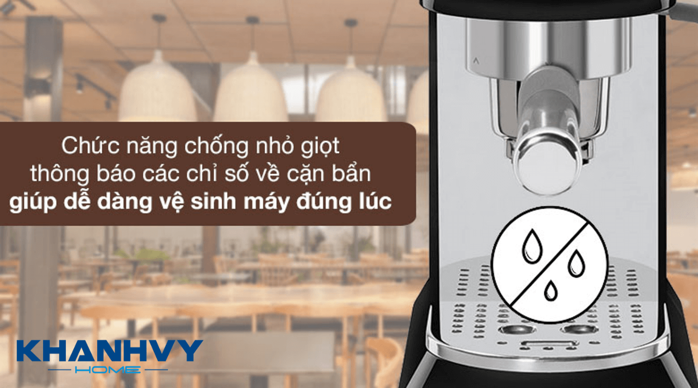 Hệ thống Thermoblock gia nhiệt chuẩn và áp suất 15 bar chuyên nghiệp giúp tạo ra những cốc Espresso chất lượng, chuẩn vị
