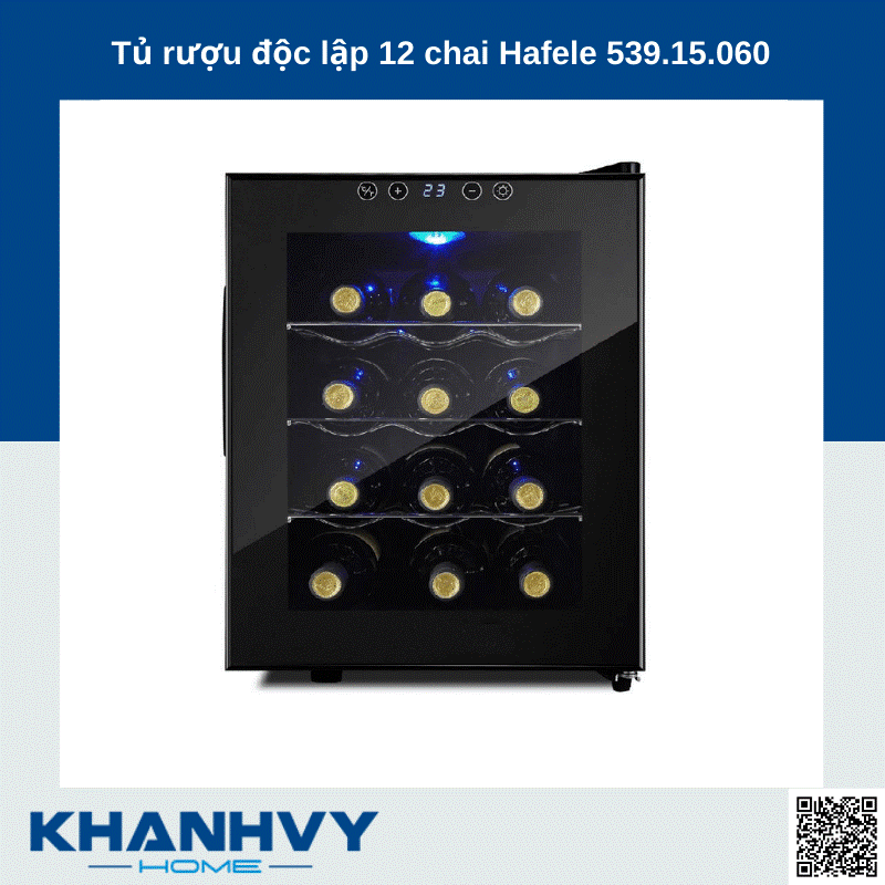 Sản phẩm tủ rượu độc lập 12 chai Hafele 539.15.060
