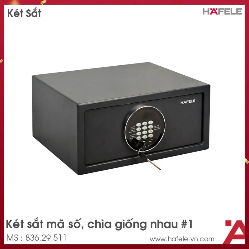 Sản phẩm két sắt mở trước bàn phím cơ Hafele 836.29.514