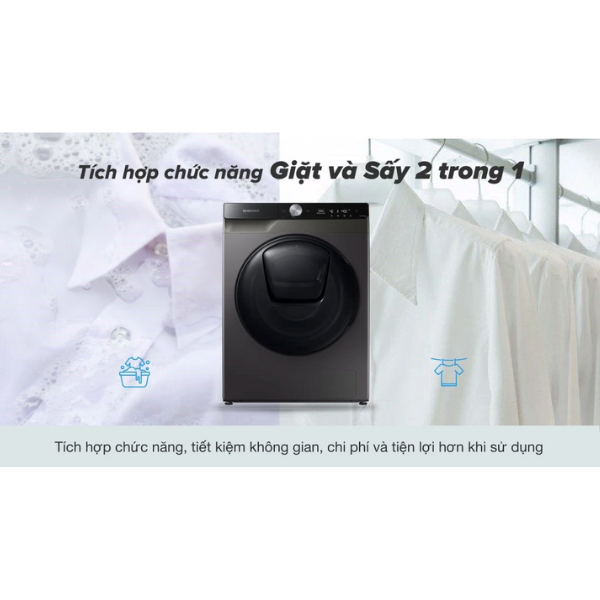 Máy giặt sấy thông minh Samsung WD95T754DBX/SV