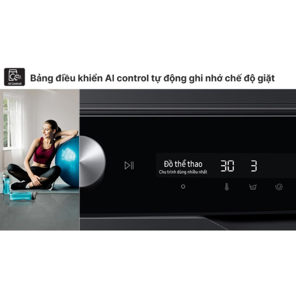 Máy giặt AI Ecobubble Samsung WW90TP44DSB/SV