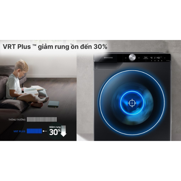 Máy giặt AI Ecobubble Samsung WW90TP44DSB/SV