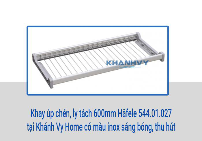 Khay úp chén, ly tách 600mm Häfele 544.01.027 tại Khánh Vy Home có màu inox sáng bóng, thu hút