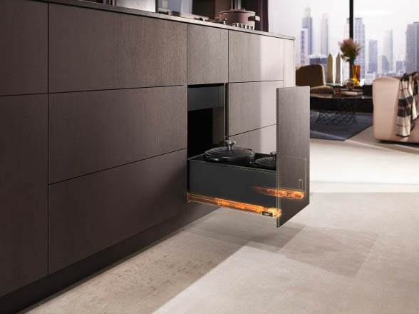 Ray hộp Blum LEGRABOX C 2633078 có thể dễ dàng lắp đặt với khoá ray