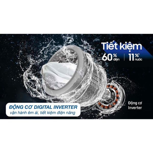 Máy giặt lồng đứng Samsung WA14CG5745BVSV