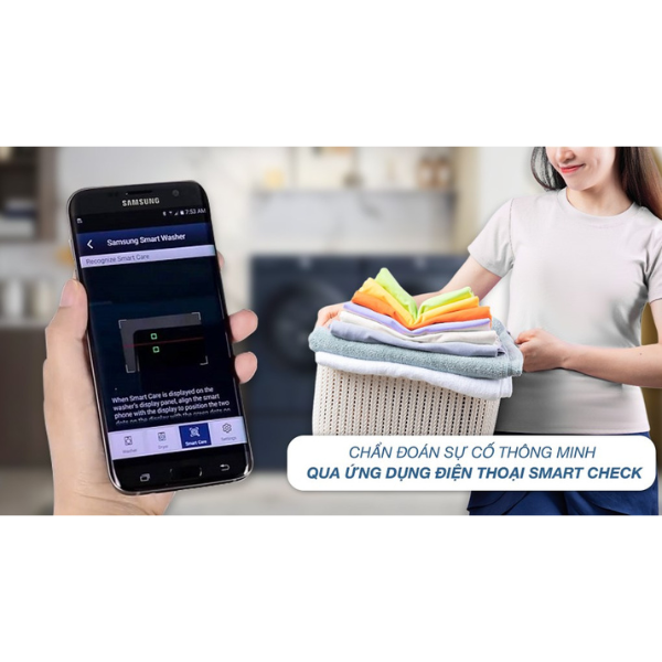 Máy giặt lồng đứng Samsung WA14CG5745BVSV