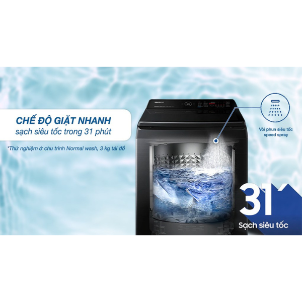 Máy giặt lồng đứng Samsung WA14CG5745BVSV