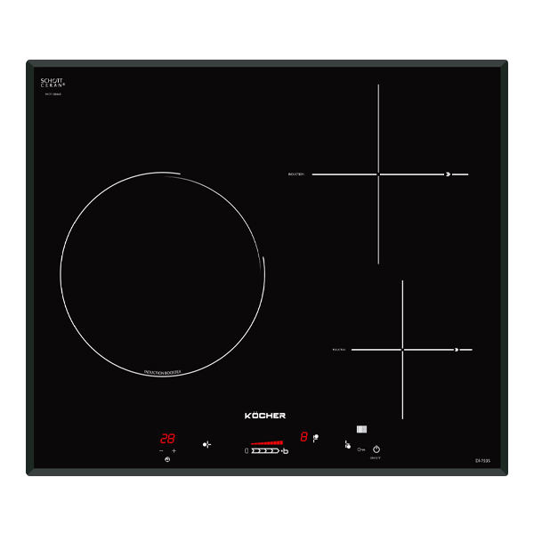 Bếp từ 3 vùng nấu Kocher DI-753S