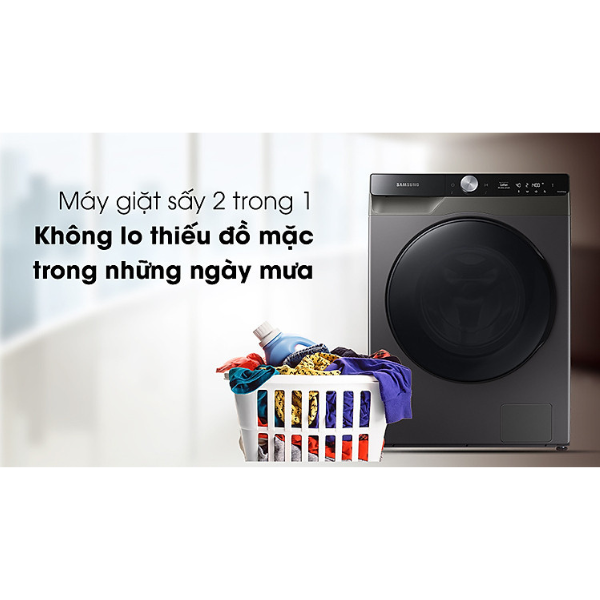 Máy giặt sấy thông minh Samsung WD11T734DBX/SV