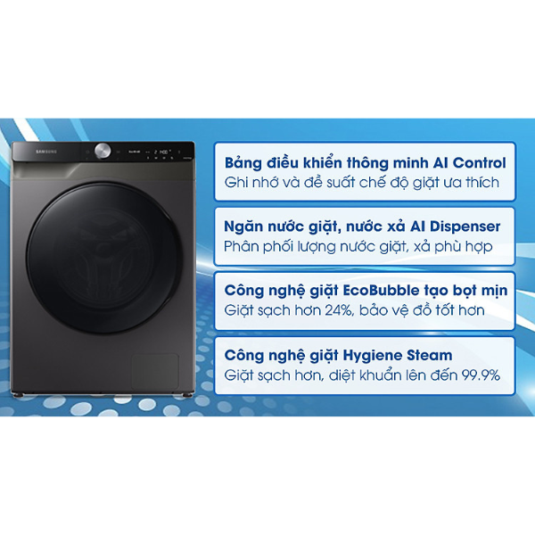 Máy giặt sấy thông minh Samsung WD11T734DBX/SV
