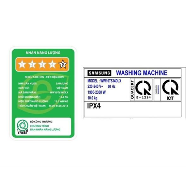 Máy giặt thông minh Samsung WW10T634DLX/SV