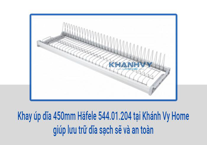 Khay úp dĩa 450mm Häfele 544.01.204 tại Khánh Vy Home giúp lưu trữ dĩa sạch sẽ và an toàn
