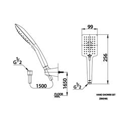 Tay sen tắm Cotto Z89(HM) 3 chức năng