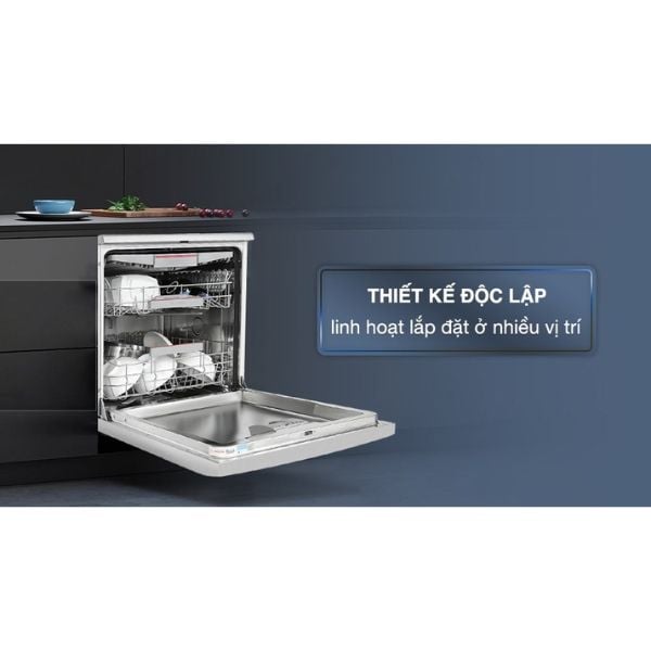 Máy rửa chén Bosch SMS4ECI14E - Serie 4, độc lập