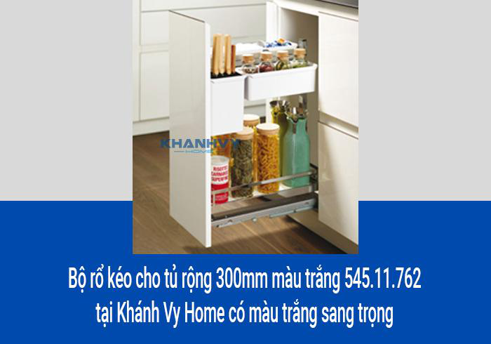 Bộ rổ kéo cho tủ rộng 300mm màu trắng 545.11.762 tại Khánh Vy Home có màu trắng sang trọng