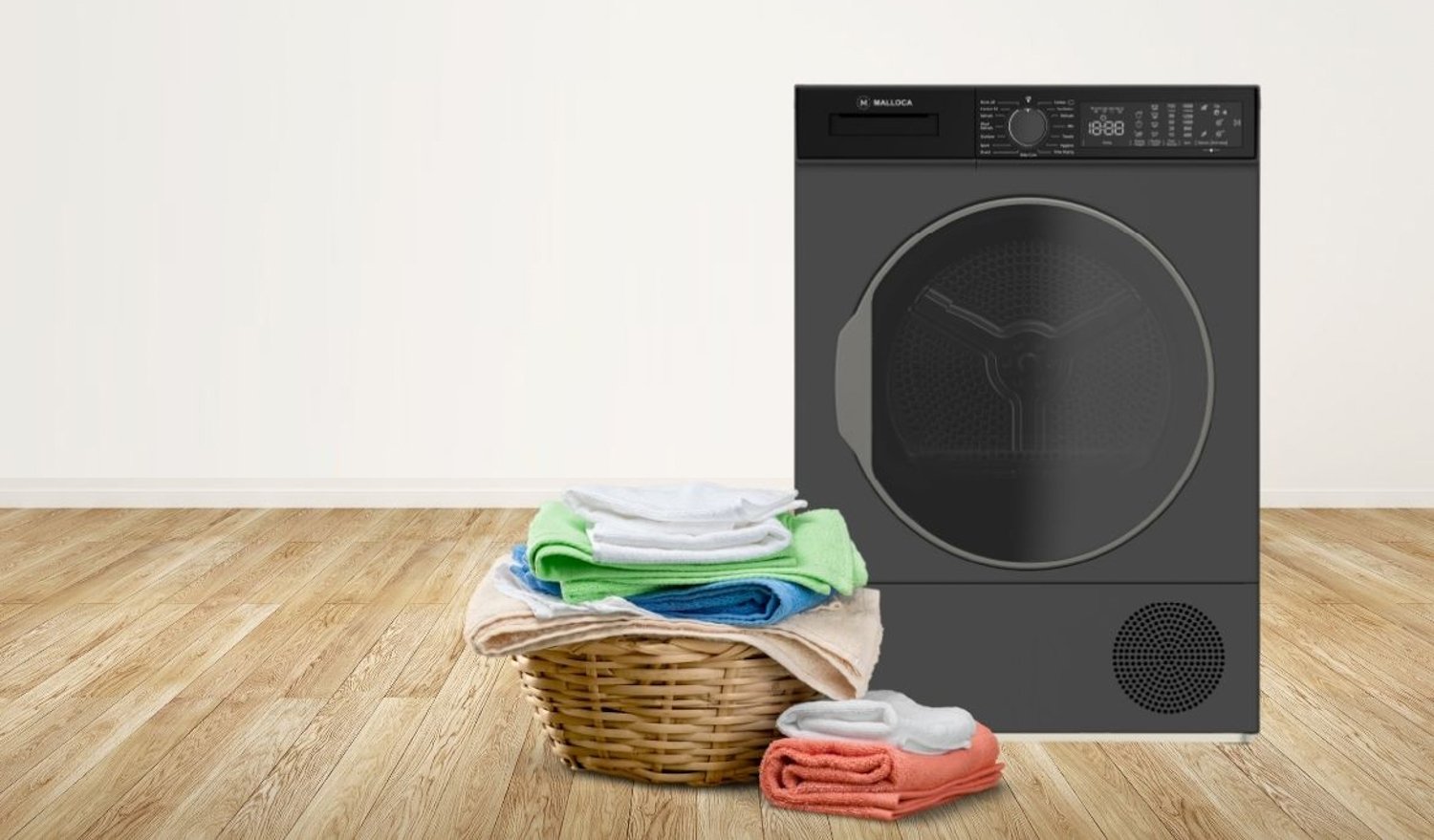 Máy sấy quần áo Malloca MTD-T1510HP thiết kế tinh tế sang trọng cho mọi gia đình