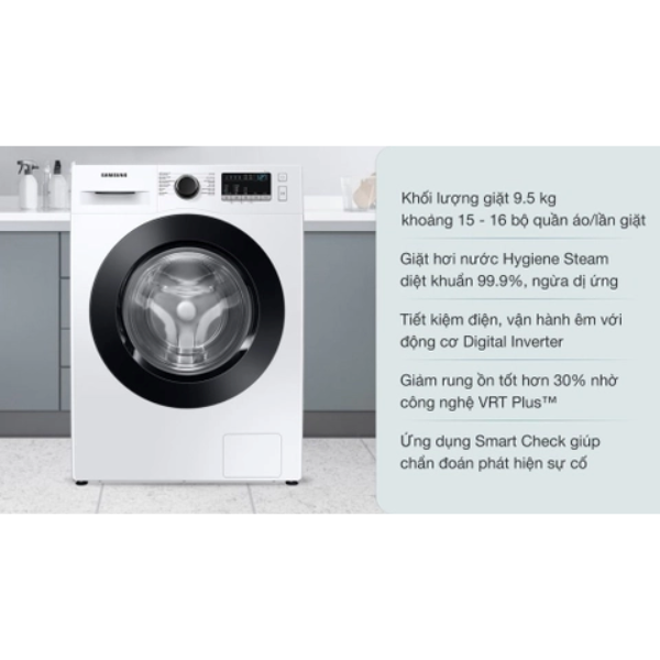 Máy giặt sấy thông minh Samsung WD95T4046CE/SV