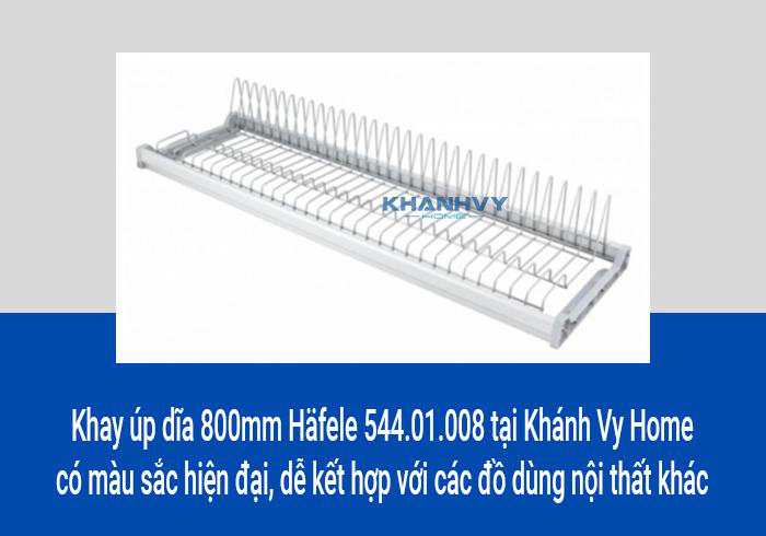 Khay úp dĩa 800mm Häfele 544.01.008 tại Khánh Vy Home có màu sắc hiện đại, dễ kết hợp với các đồ dùng nội thất khác