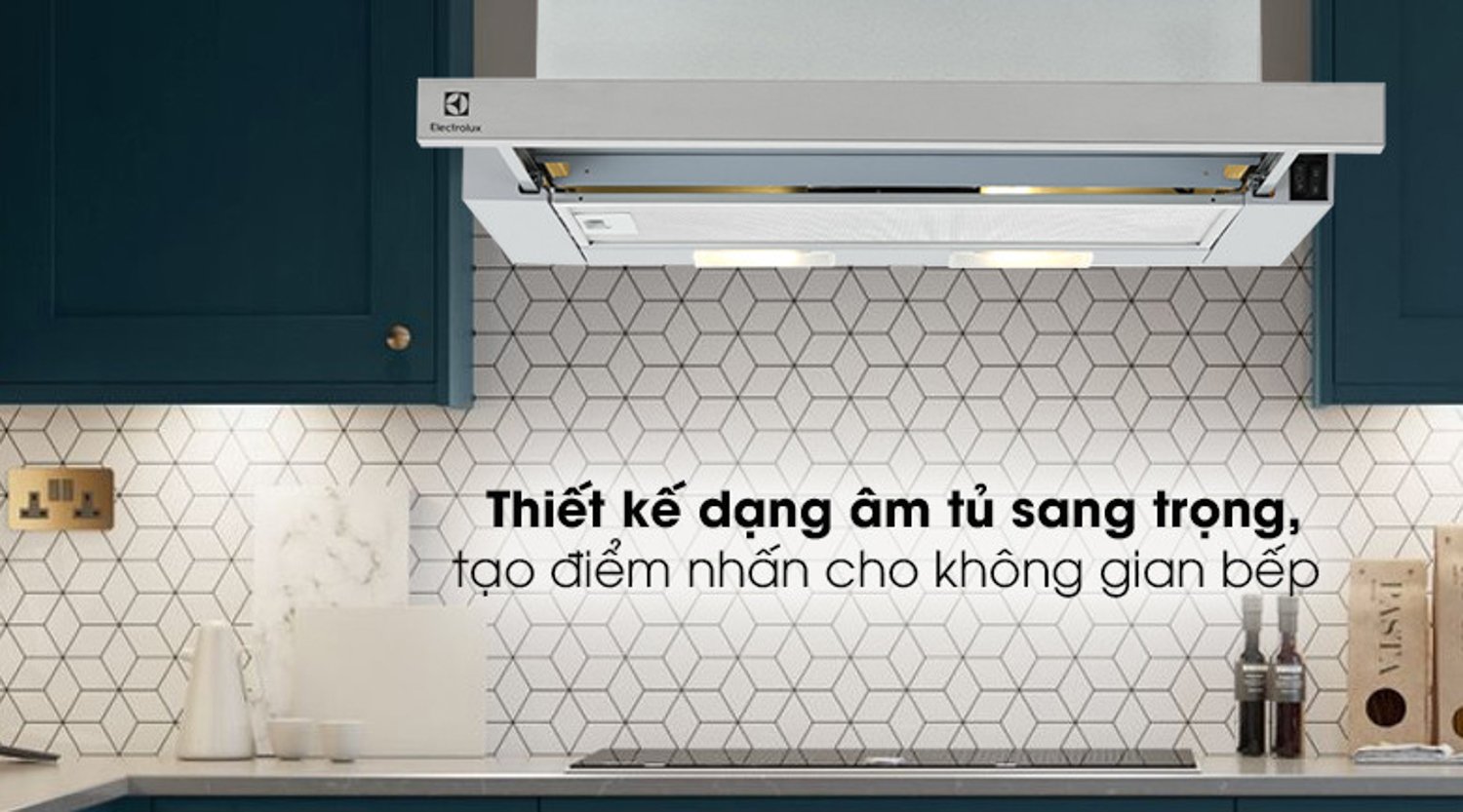 Máy hút mùi dạng kéo sang trọng Electrolux ECP9541X