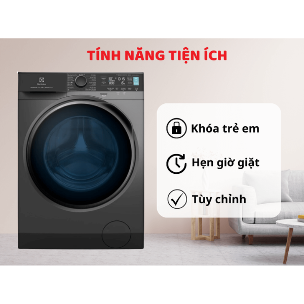 Máy giặt Electrolux EWF1141R9SB cửa trước 11kg