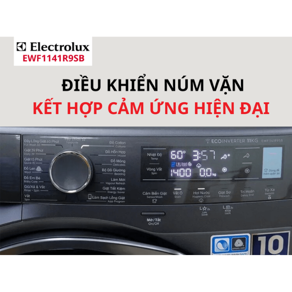 Máy giặt Electrolux EWF1141R9SB cửa trước 11kg