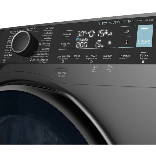 Máy giặt Electrolux EWF1141R9SB cửa trước 11kg