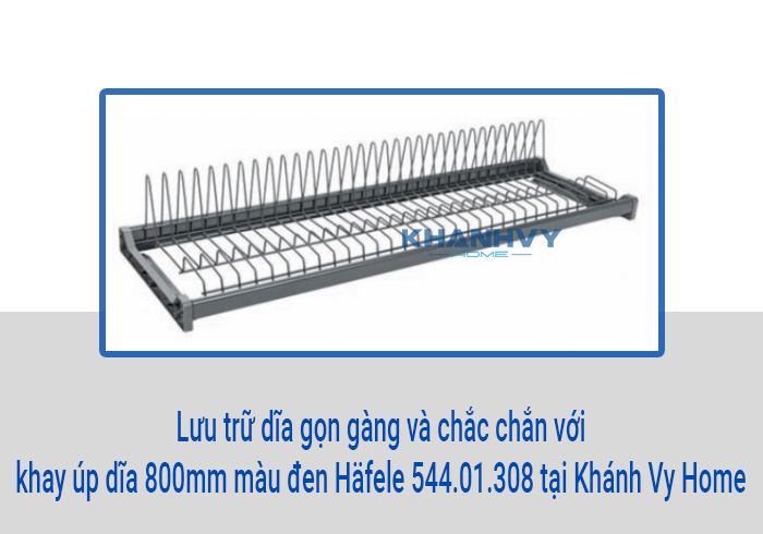 Khay úp dĩa 900mm Häfele 544.01.009 tại Khánh Vy Home sử dụng tiện lợi và lưu trữ dĩa an toàn