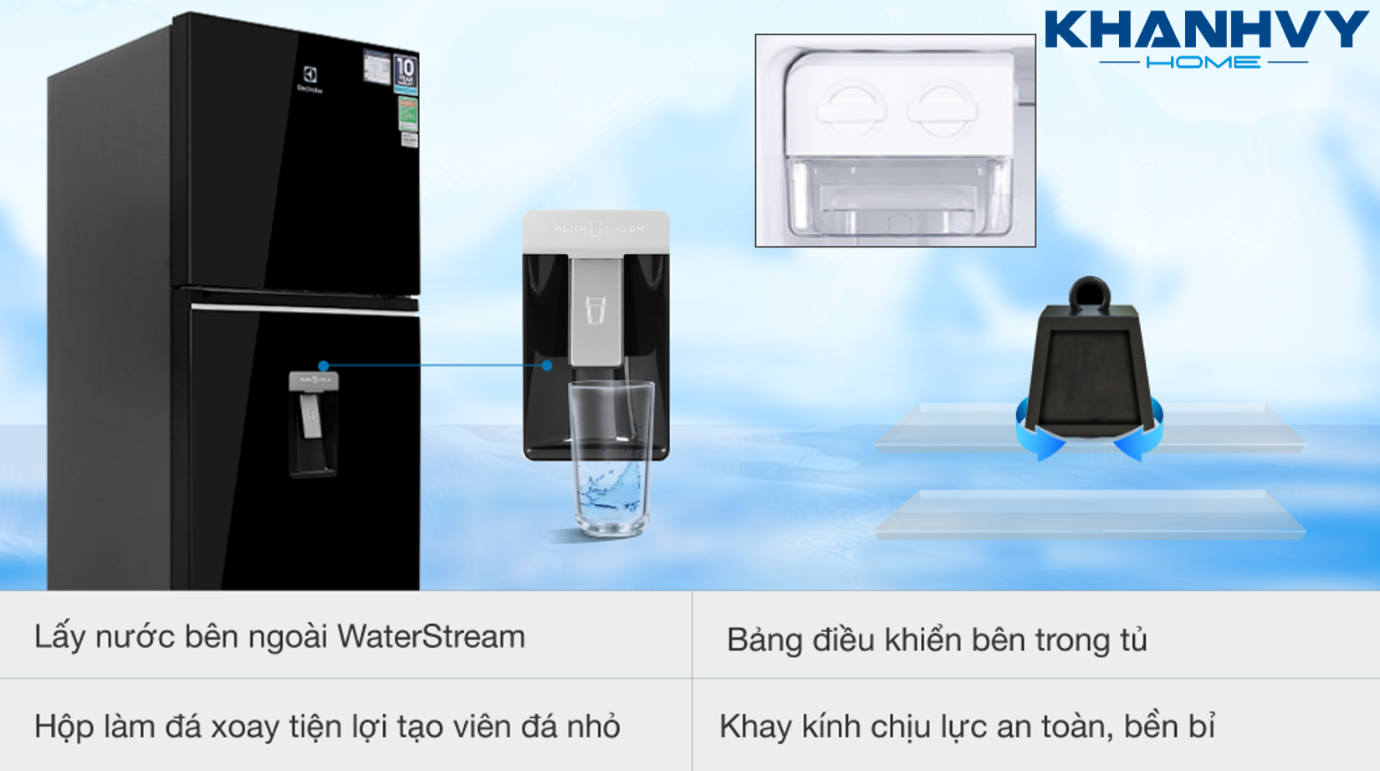 Tủ lạnh Electrolux ETB3740K-H được trang bị rất nhiều tính năng tiện ích